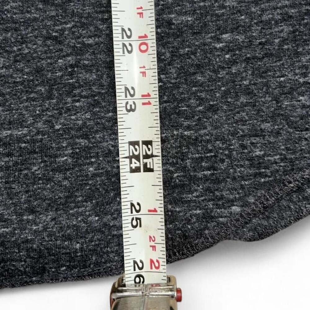 Flag Nor Fail Women's 3/4 Raglan Henley Shirt Heathered Black Small - Picture 5 of 7